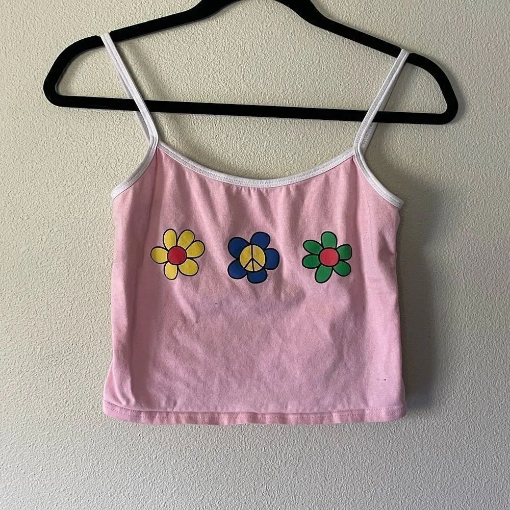 SHEIN Pink Crop Top. Size Medium.